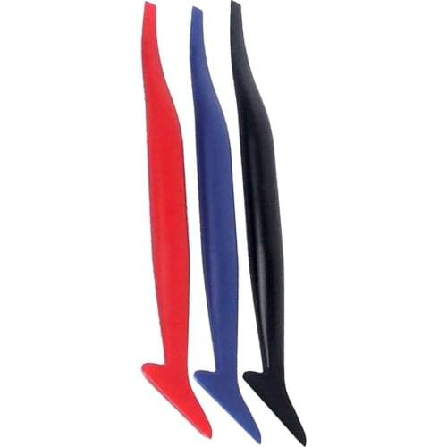 3pcs Long Handle Squeegee Corner Decorate Scraper Film Wrap Repair Car Sticker Decals Styling Window Tinting Wrapping Tools B18