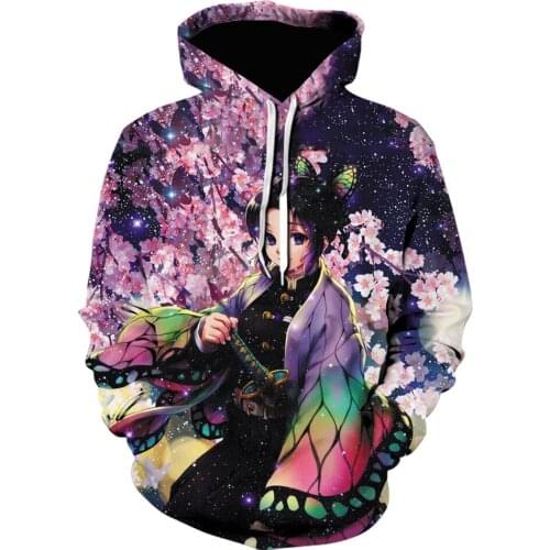 New demon killer popular hip-hop boys and girls 3D hoodies men and women fashion hooded autumn and winter multi-style hoodies