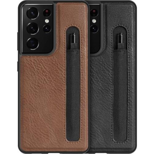 For Samsung Galaxy S21 Ultra Case NILLKIN Elegant Anti-fall Leather Cases For Samsung Galaxy S21 Ultra Cover with s pen pocket