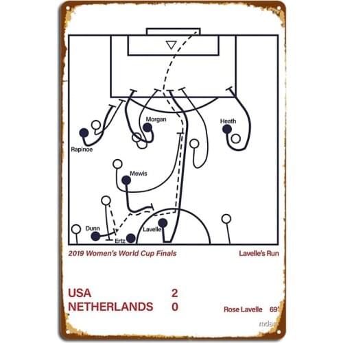 Uswnt Rose Lavelle Winning Goal Metal Signs Club Garage Club personalized Plates Tin sign Posters