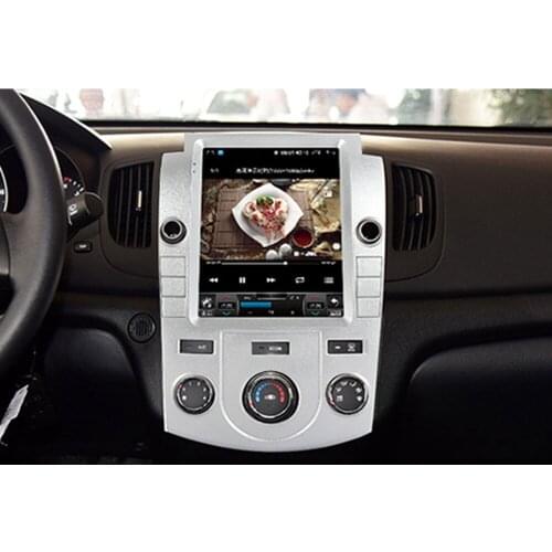 Vertical Screen Stereo Receiver Car GPS Navigation Multimedia DVD player For KIA Fcrte 2009-2016 Manual AC Audio Radio Stereo