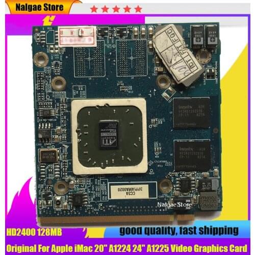 HD2400 109-B22553-11 Radeon for iMac 24" A1224 128MB A1225 256MB VGA Video HD2600 109-B22531-10 Graphics Card