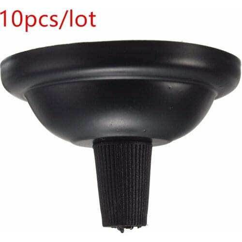 10pcs/lot Vintage Edison Light Ceiling Rose Base Hook Plate Holder Fitting Chandelier Bulb For Light Black Color