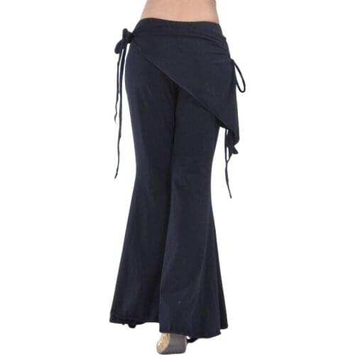 Bellydance Pants For Women Tribal Fusion Belly Dance Clothes Ladies High Waist Flare Trousers Yoga Pants Belly Dance Pants