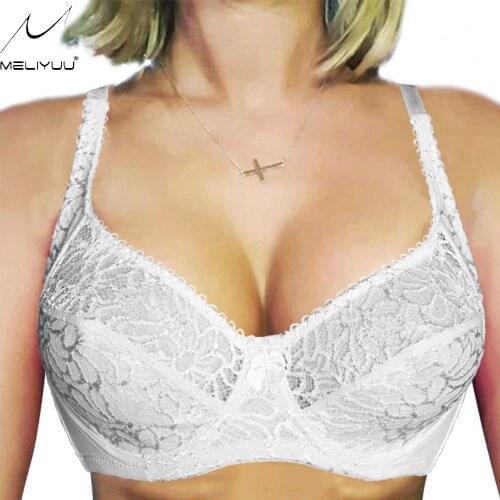 Multiple Colors Women Lace Bras Lingerie Underwire Brassiere Underwear Sexy Bralette Plus Size Bra 32-44 B C D DD E F cup