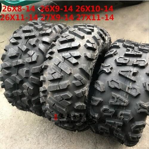 14 Inch ATV Tire 26/27X9-14 26/27X11-14 A-shaped Tire for 150 200cc Utv Go Kart Pit Bike