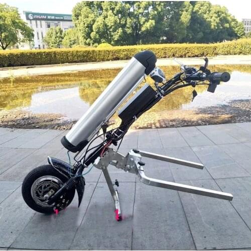2019 New 36V/48V 350w/500w Electric Handcycle Folding Fork Wheelchair Attachment Hand WheelChair Conversion Kits