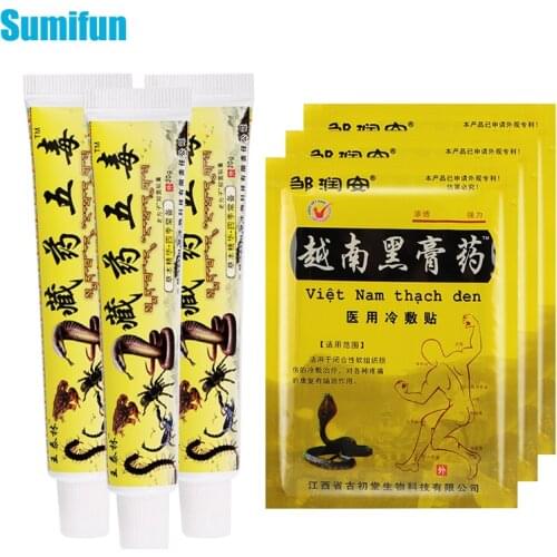 24pcs Arthritis Patches 3pcs Pain Relief Ointment Arthritis Cream For Back Shoulder Neck Joint Knee Pain Snake Extract Plaster