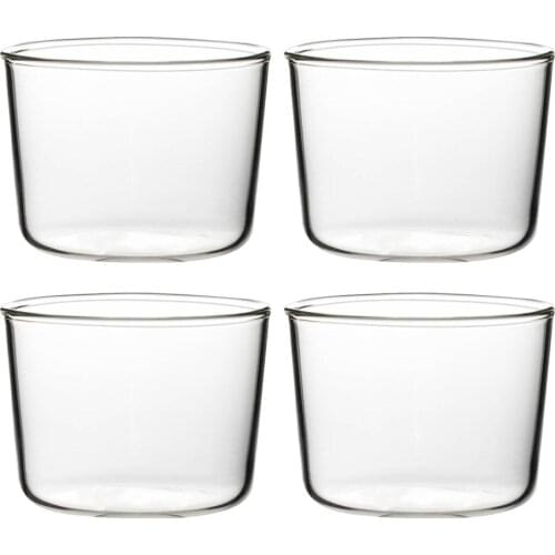 4pcs 200 Recyclable Pastry Cups Convenient Appetizer Cups Glass Cups