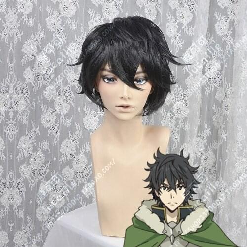 Anime Tate no Yuusha no Nariagari Naofumi Iwatani Cosplay Wigs Heat Resistant Synthetic Hair Cosplay Costume Wig + Wig Cap