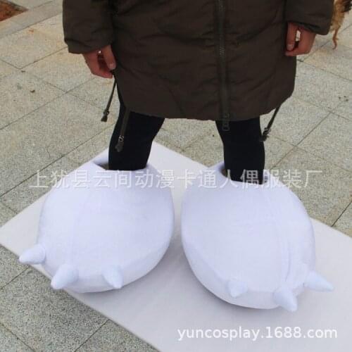 White Cartoon Doll Accessories Bear Mascot Shoes People Wear Dolls Marriage Proposal Walking Performance Props