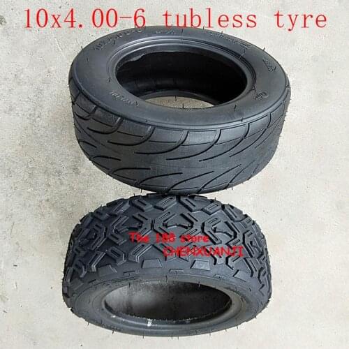 Free shipping10X4.00-6 10*4.00-6 Tire Tubeless Vacuum Tyre For Harley Electric Citycoco Scooter Go karts ATV Quad bike OFF-Road