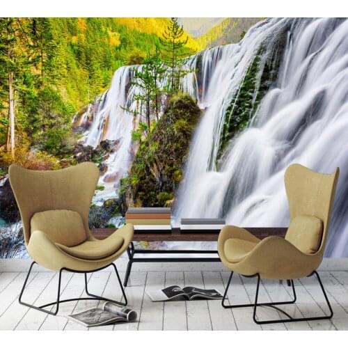 Free Shipping Custom 3D Photo Beautiful Scenery Water TV Background Wall Living Room Porch Conference Room Good Price Wallpaper