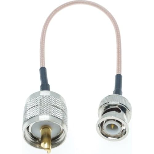 BNC Male Plug To PL259 UHF Male Crimp Jumper Pigtail RG316 Cable