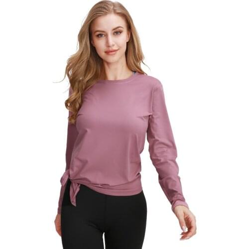 Long Sleeve Quick Dry Loose Sports T Shirt Femme Yoga Running Gym Fitness Top Women Pullover 189