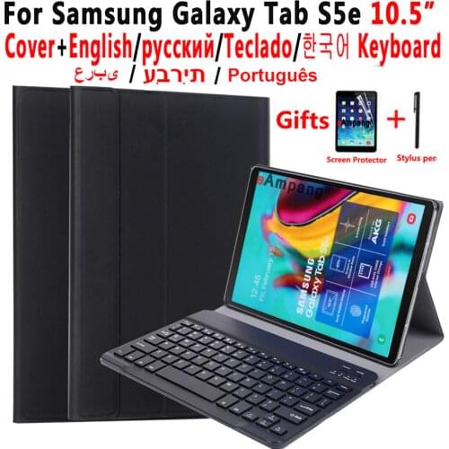 Keyboard Case For Samsung Galaxy Tab S5e 10.5 2019 SM-T720 SM-T725 T720 T725 Case for Samsung Tab S5e Keyboard Cover +Film +Pen