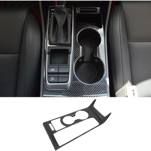 For Hyundai Tucson 2015 2016 2017 2018 accessories ABS Interior Water Cup Holder Frame Cover Decoration Trim Sticker Car Styling