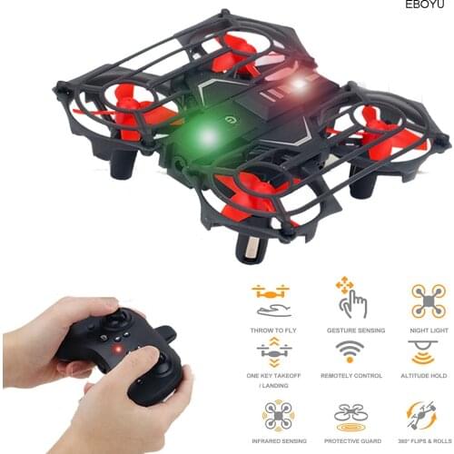 JJRC H74 2.4Ghz Interactive Sensing RC Quadcopter Throw to Fly Remote Control and Gesture Dual-Mode RC Drone RTF