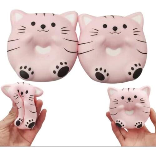 Cat toy squishy Milkshake Stress Relief Anti-stress Surprise Jokes Squish Slow Rising Gift Squshy Burger Cat Toys