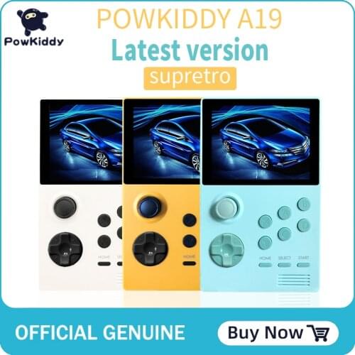 POWKIDDY A19 Retroid Pocket Handheld Retro Gaming System/Dual Boot Open Android 3000+games 3D games video game consoles boy gift