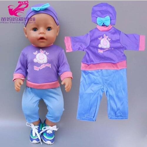Doll clothes with cap new born baby doll swimsuit hat set doll summer dress clothes