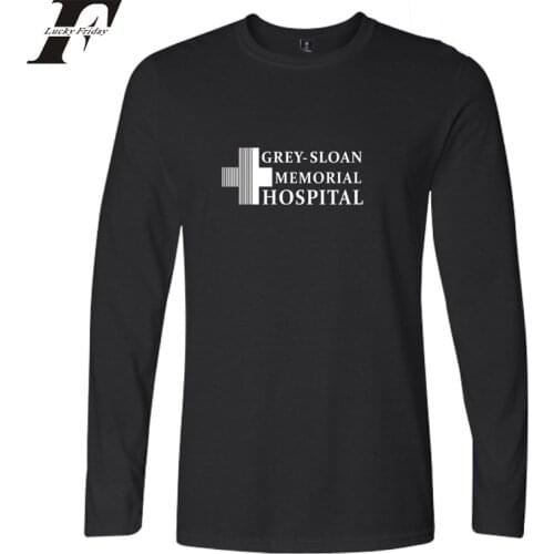 LUCKYFRIDAYF 2018 Greys Anatomy T-shirts Casual cotton Grey Sloan Memorial Hospital T Shirt Tumblr Funny T-shirts plus size