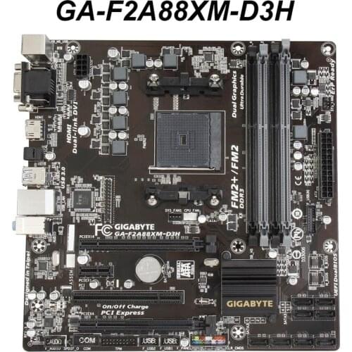 For GIGABYTE GA-F2A88XM-D3H Motherboard F2A88XM-D3H Socket FM2 FM2+ For AMD A88X Original Desktop Used Mainboard
