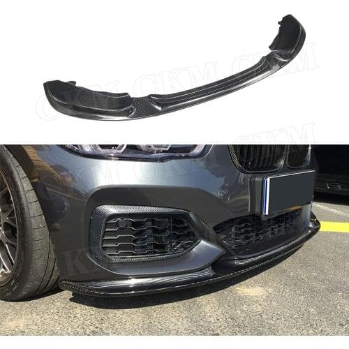 Carbon Fiber / FRP Unpainted Front Lip Chin Spoiler For BMW 1 Series F20 M Sport M135i M140i Hatchback 2016-2018 3D Style