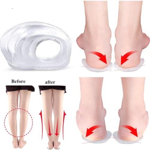 New Orthopedic Heel Pad Insoles Men Women Shoe Inserts Cushion X-Type Leg O-Type Leg Orthopedic Pad Foot Varus Valgus Corrector