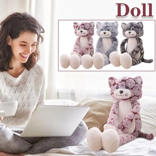 Plush Toys Animal Cat Dog Cute Creative Long Soft Toys Office Lunch Break Nap Sleeping Pillow Cushion Stuffed Gift Doll For Kids