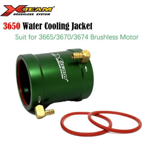 X-TEAM RC Boat Motor CNC Metal Water Cooling Jacket 3650 for 3665/3670/3674 RC Boat Brushless Motor