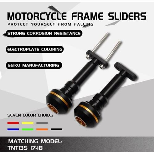 Frame Slider for 2017-2019 TNT135 Falling Protection CNC Aluminum Alloy Motorcycle Anti Crash Pads Fairing Guards