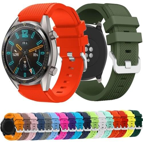 Gear S3 Frontier S3 Classic Band For Samsung Galaxy Watch 46mm Strap 22mm Soft Silicone Bracelet For Huawei Watch GT Band Strap