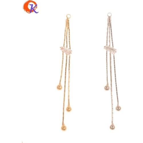 Cordial Design 20Pcs 6*60MM Jewelry Accessories/Hand Made/Chain Shape/Genuine Gold Plating/DIY Jewelry Making/Earring Findings