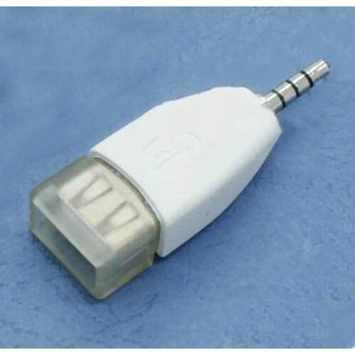 Universal Car Converter Adapter USB 2.0 Female to 3.5mm Male AUX Audio Durable Car Plug Jack