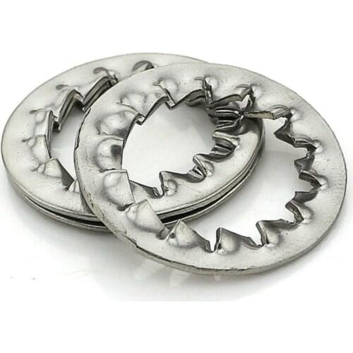 10-100pcs M3 M4 M5 M6 M8 M10 M12 M14 M16 Stainless Steel Internal Serrated Washer Locking Washer Toothed Gasket