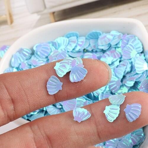 10g/pack 7mm Sea Shell Sequins Paillettes Sewing Material,Wedding Craft,Women Garment Kids DIY Accessories
