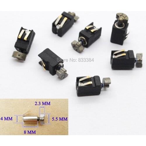 15pcs DC coreless vibration motor 1.5V dc motor Size 4*8MM for toy Massager game handle DIY free shipping