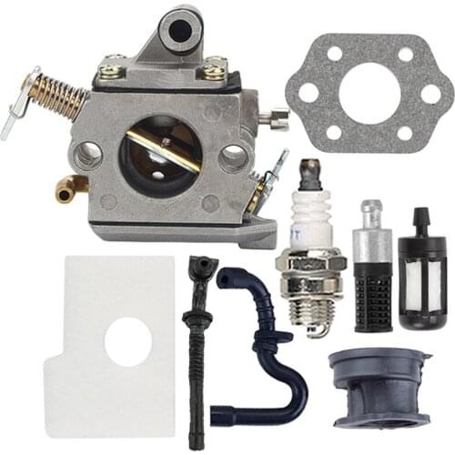 2021 New Carburetor Kit Compatible with Zama C1Q-S57A Fit Stihl-017 018 MS170 MS180 Chainsaw Engine Parts Filter Fuel Spark Plug