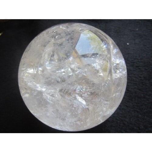 720g NATURAL CLEAR QUARTZ CRYSTAL SPHERE BALL Healing