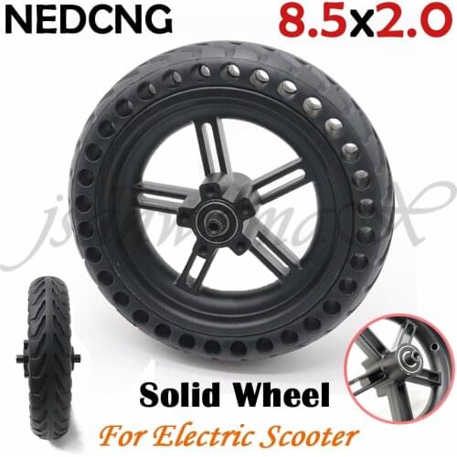 8.5 Inch 8 1/2x2 Hollow Tire for Xiaomi M365 Electric Scooter Solid TiresShock Absorber Non-Pneumatic Tyre 8.5x2.0 With Hub