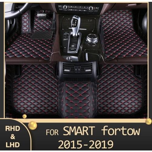 MIDOON Car floor mats for Benz smart fortwo 2015 2016 2017 2018 2019 Custom auto foot Pads automobile carpet cover