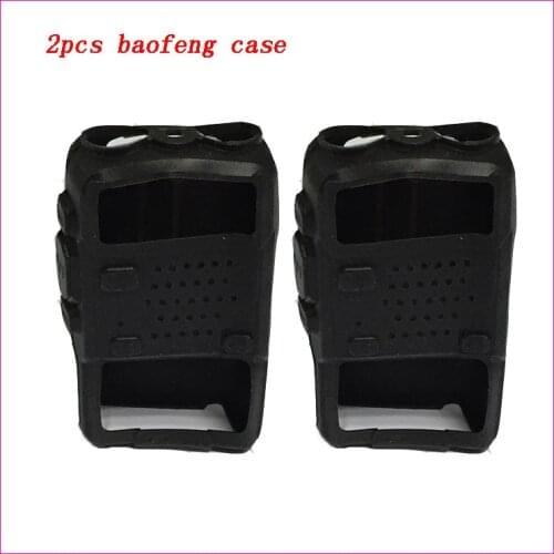 2pcs Rubber Soft Silicone Five Color Baofeng Cover Case For UV-5R 5RE Portable cb Radio Walkie Talkie Baofeng Uv 5r Accessories