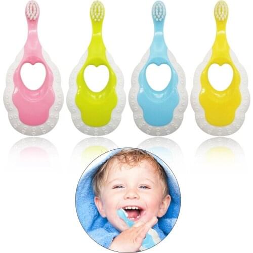 Baby Toothbrush Soft Anti Slip Handle Cartoon For Toddler Kids Newborn Oral Care