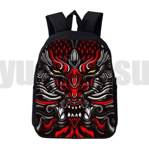 Children Terror Skull Travelbags 3D Animal Tiger Wolf Dragon Backpack Abstraction Monster Lion Tiger Wolf Cats Print School Bag