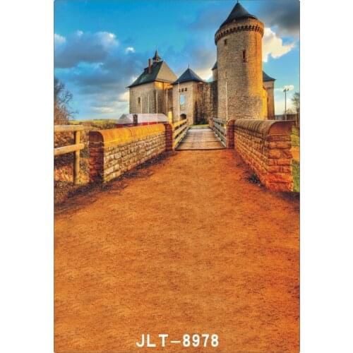 Background for Photos Vinyl Cloth Photography Calstle Backdrops Props for Photo Studio Scenic Blue Sky Wedding Children