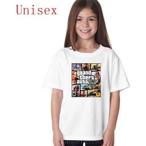 GRAND THEFT AUTO V GTA kid clothes childrens clothes g boys clothes kids tshirts boys shorts fashionable 100%cotton