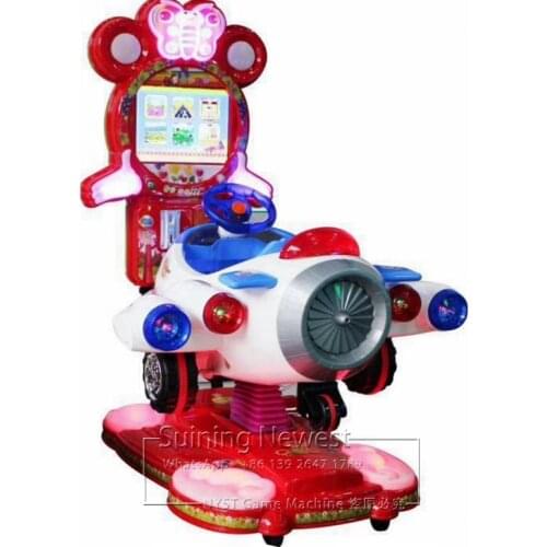 NYST Indoor Amusement Park Game Center 3D Swing Car Plane Coin Operated Video Arcade Game Kiddie Rides Toy Rocking Game Machine