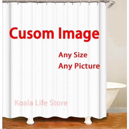 Personality Customized Bathroom Curtain 3D Print Family Photo Shower Curtain Send Picture Bathtub Wall Hanging Curtains Decor