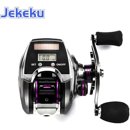 JEKEKU NEW Digital Display Baitcasting Fishing Reel 10kg Magnetic Brake 18+1 BB 8.0:1 High Speed Fishing Saltwater Freshwater